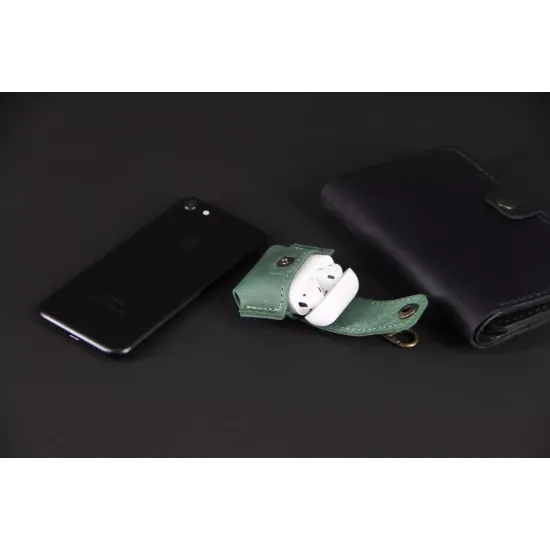 Чохол для Airpods з натуральної шкіри LA-06