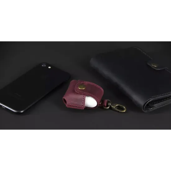 Чохол для Airpods з натуральної шкіри LA-06