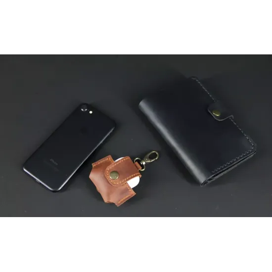 Чохол для Airpods з натуральної шкіри LA-06