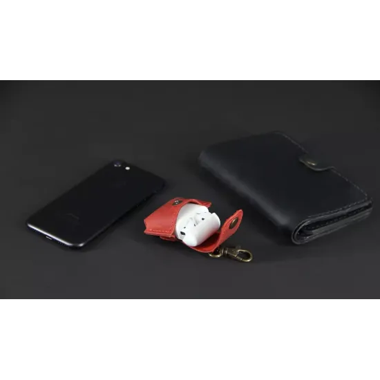 Чохол для Airpods з натуральної шкіри LA-06