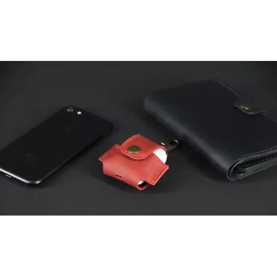 Чохол для Airpods з натуральної шкіри LA-06