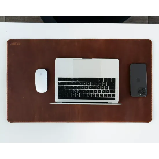 Килимок для робочого стола з натуральної шкіри LA-10