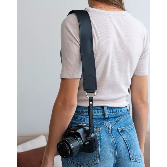 Ремінь для фотоапарата з натуральної шкіри  LA-17