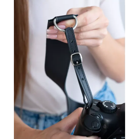 Ремінь для фотоапарата з натуральної шкіри  LA-17