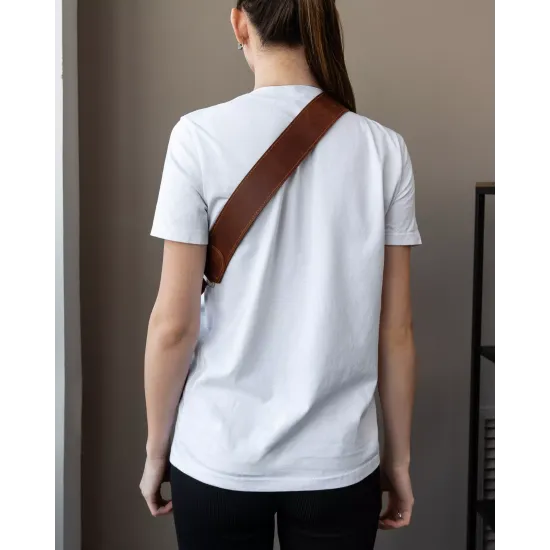 Ремінь для фотоапарата з натуральної шкіри  LA-17