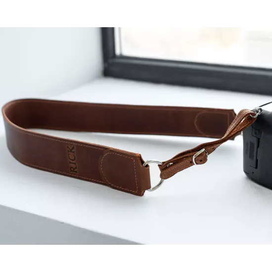 Ремінь для фотоапарата з натуральної шкіри  LA-17