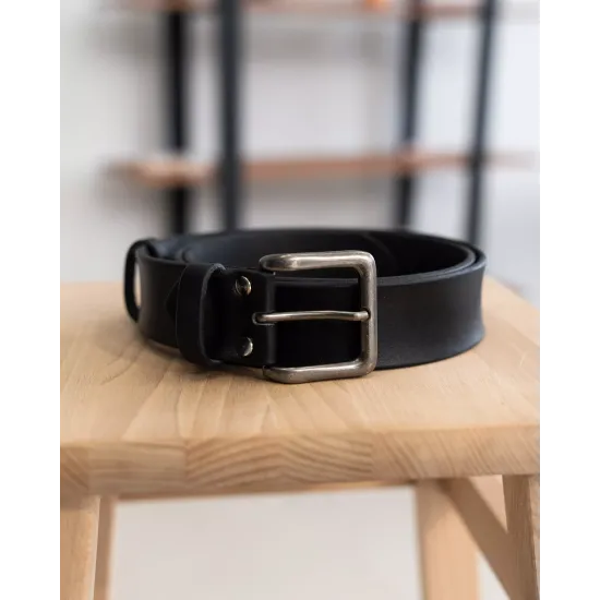 Чоловічий ремінь з натуральної італійської шкіри LA-19