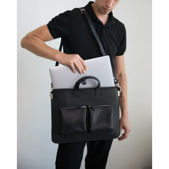 Сумка-чохол для ноутбука з натуральної шкіри LC-01