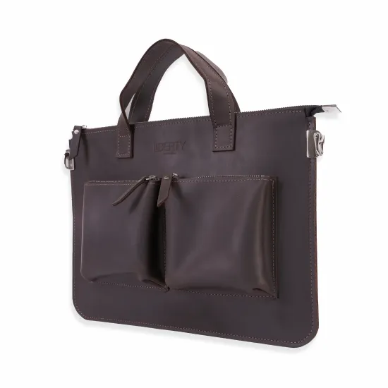 Сумка-чохол для ноутбука з натуральної шкіри LC-01