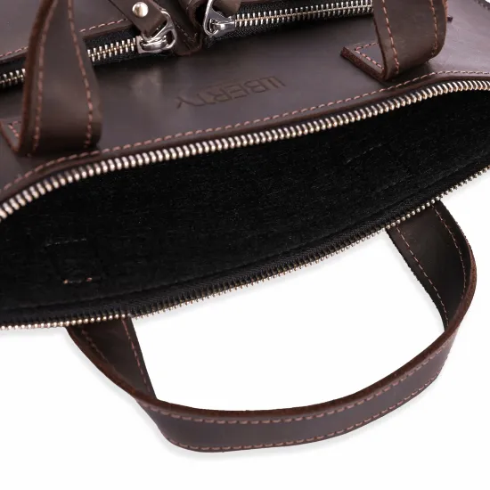 Сумка-чохол для ноутбука з натуральної шкіри LC-01