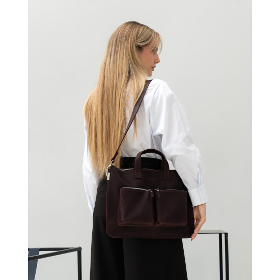 Сумка-чохол для ноутбука з натуральної шкіри LC-01