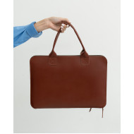 Сумка-чохол LC-05 для ноутбука 13-14' з плечовим ременем в кольорі коньяк