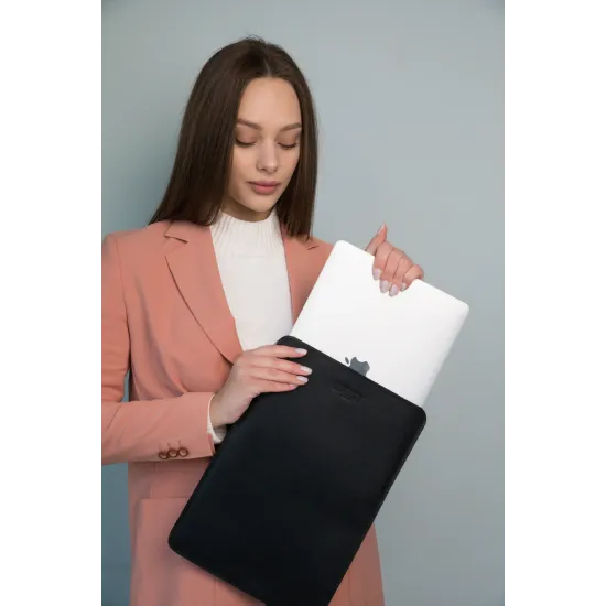 Чохол для ноутбука або планшета з натуральної шкіри вертикального розміщення LC-16