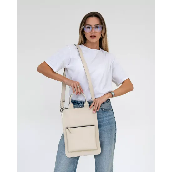 Сумка-чохол LC-18 для ноутбука 13'  в бежевому кольорі 