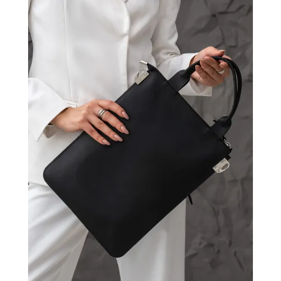 Сумка-чохол LC-18 для ноутбука 13'  в чорному кольорі 