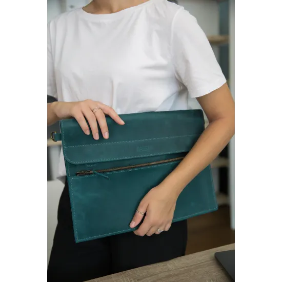 Сумка-чохол для ноутбука з натуральної шкіри  LC-20