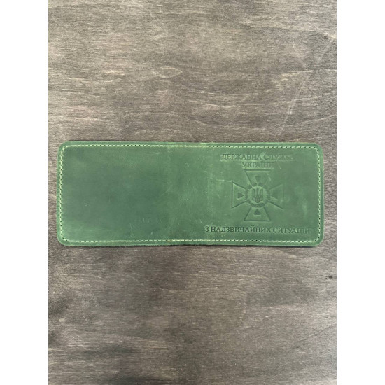Обкладинка на посвідчення ДСНС з натуральної шкіри LO-03