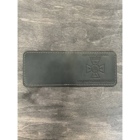 Обкладинка на посвідчення ДСНС з натуральної шкіри LO-03