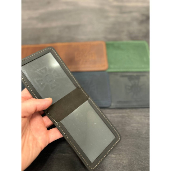 Обкладинка на посвідчення ДСНС з натуральної шкіри LO-03