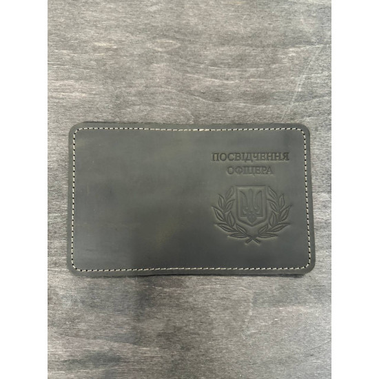 Обкладинка на посвідчення офіцера з натуральної шкіри LO-04