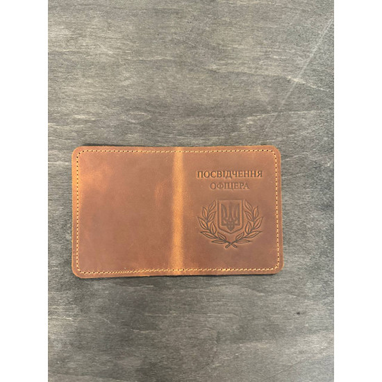 Обкладинка на посвідчення офіцера з натуральної шкіри LO-04