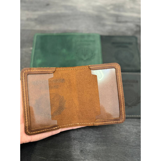 Обкладинка на посвідчення офіцера з натуральної шкіри LO-04