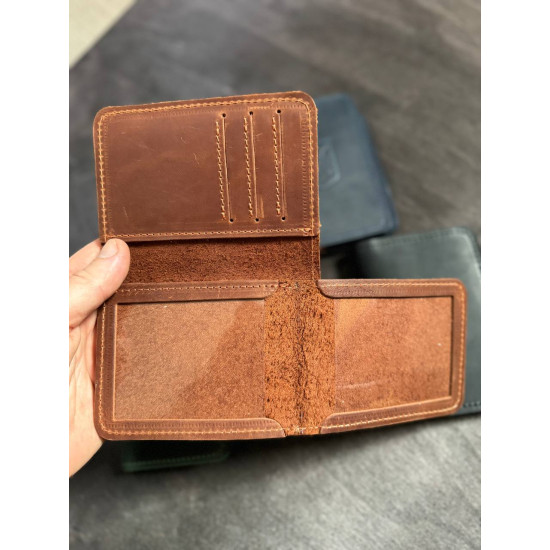 Обкладинка для посвідчення УБД + гаманець з натуральної шкіри LOW-01