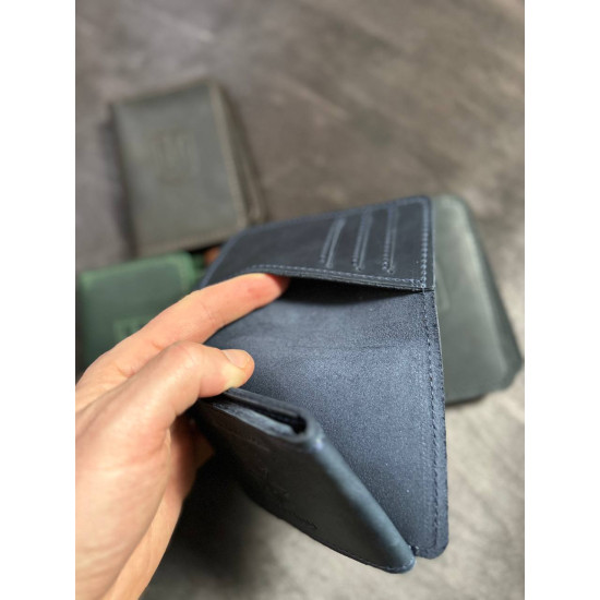 Обкладинка для  посвідчення НГУ+ гаманець з натуральної шкіри LOW-02