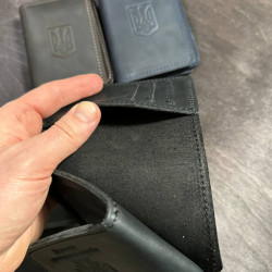 Обкладинка для посвідчення  ДПСУ + гаманець з натуральної шкіри LOW-03