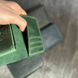 Обкладинка для посвідчення   СБУ + гаманець з натуральної шкіри LOW-04