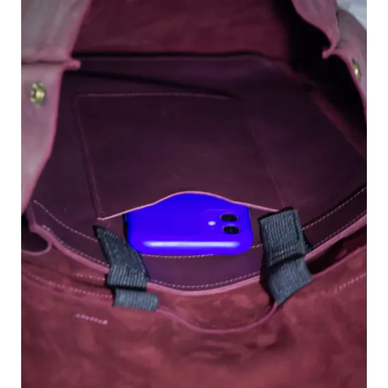 Рюкзак з натуральної шкіри LR-06