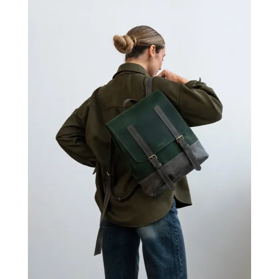 Рюкзак з натуральної шкіри LR-09