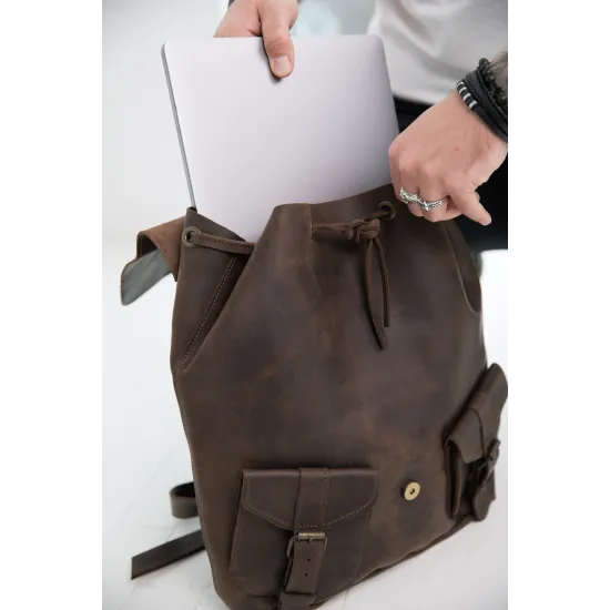 Рюкзак з натуральної шкіри LR-15