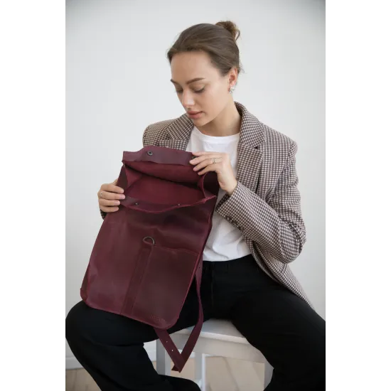 Рюкзак з натуральної шкіри LR-16