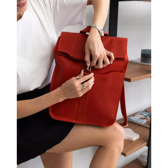 Рюкзак з натуральної шкіри LR-16