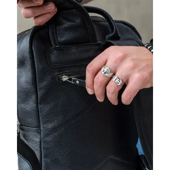 Рюкзак з натуральної шкіри LR-18