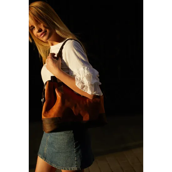 Жіночка сумка з натуральної шкіри LS-08