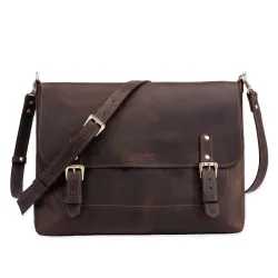 Сумка для ноутбука або документів з натуральної шкіри LS-12