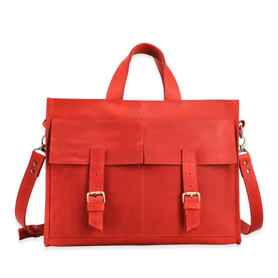 Сумка для ноутбука, документів з натуральної шкіри LS-15