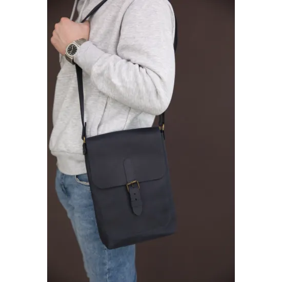Чоловіча сумка з натуральної шкіри LS-21