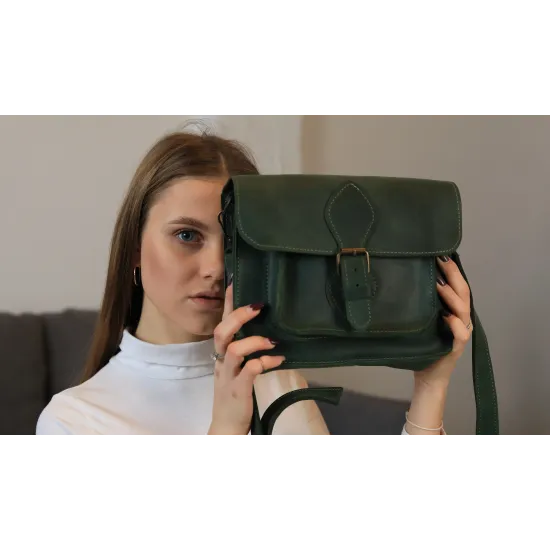 Жіноча сумка кросбоді з натуральної шкіри LS-22