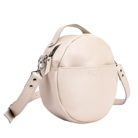 Кругла сумка з натуральної шкіри LS-44