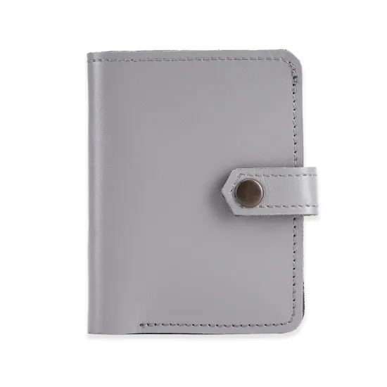 Гаманець з натуральної шкіри на кнопці LW-06