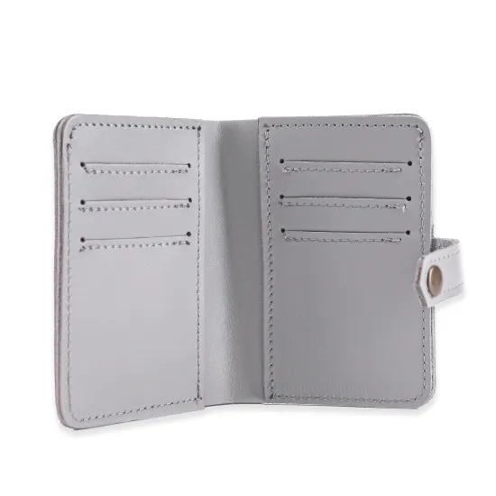 Гаманець з натуральної шкіри на кнопці LW-06