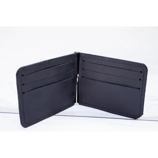 Затискач для купюр з натуральної шкіри LW-09